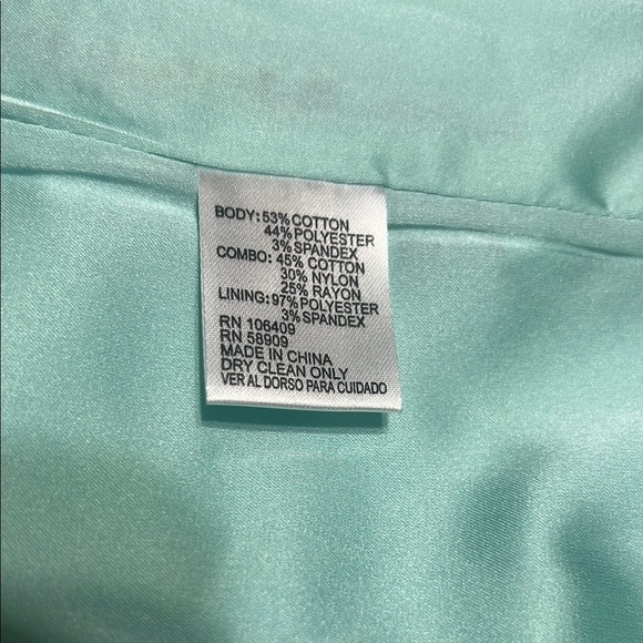 Elegant Lace Overlay Dress Turquoise Mint - Picture 14 of 16